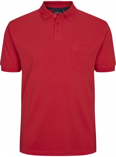 North Latitude Polo Short Sleeve Red TALL - ROPA DE HOMBRE MT-6XLT - Tamaños de talle alto