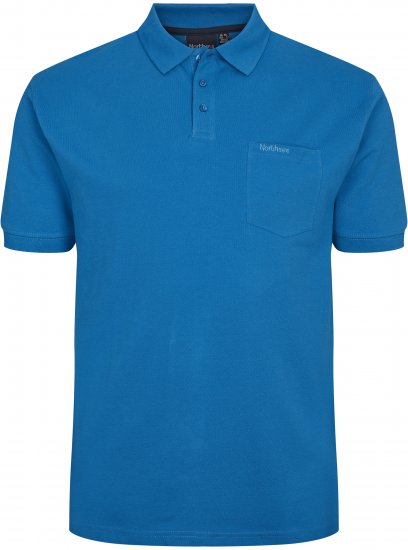 North Latitude Polo Short Sleeve Cobalt Blue - ROPA DE HOMBRE MT-6XLT - Tamaños de talle alto