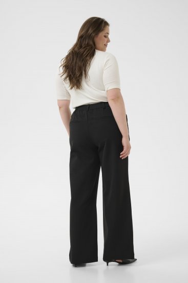 Kaffe Curve Halley Pantalones Negro - Vaqueros & Pantalones de Mujer Tallas Grandes – Plus Size - 
