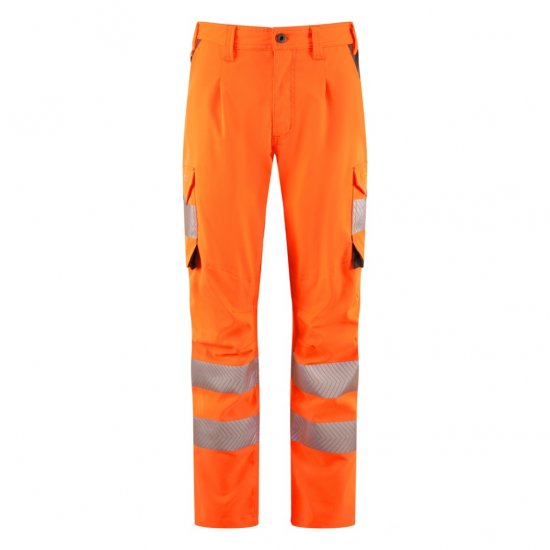 Leo Beckamoor Leo EcoViz Womens Stretch Cargo Trousers Orange - Ropa de trabajo - 