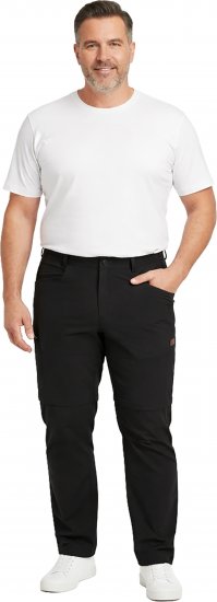 Dobsom Nebraska Pantalón con Perneras Desmontables Negros - Ropa deportiva - Ropa Deportiva 2XL-10XL