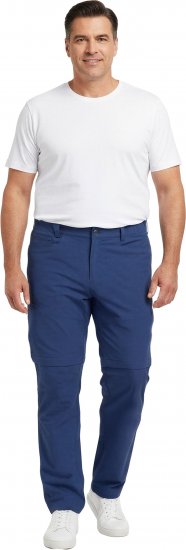Dobsom Nebraska Pantalón con Perneras Desmontables Azules - Ropa deportiva - Ropa Deportiva 2XL-10XL