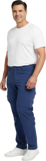 Dobsom Nebraska Pantalón con Perneras Desmontables Azules - Ropa deportiva - Ropa Deportiva 2XL-10XL