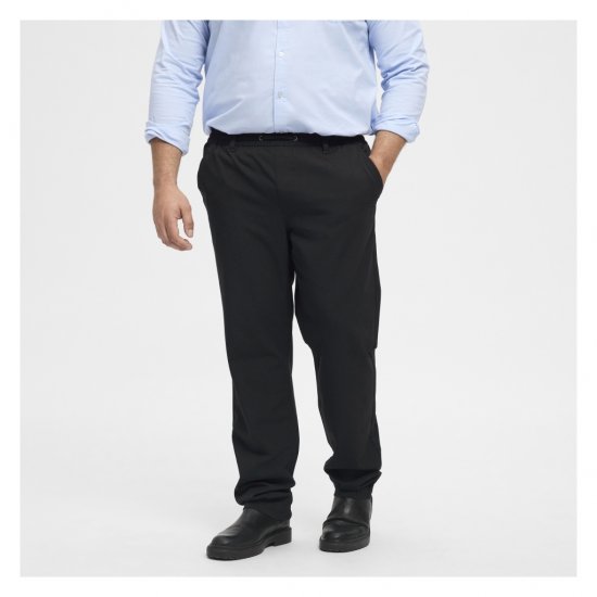North Latitude Dress Pants Elastic Waist Black - Pantalones tallas grandes hombres - Pantalones Tallas Grandes Hombres