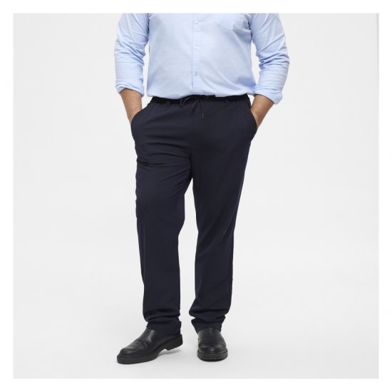North Latitude Dress Pants Elastic Waist Navy Blue - Pantalones tallas grandes hombres - Pantalones Tallas Grandes Hombres