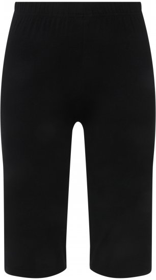 Ulla Popken Stretch Knit Bike Shorts Black - Vaqueros & Pantalones de Mujer Tallas Grandes – Plus Size - 