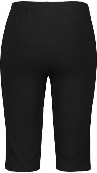 Ulla Popken Stretch Knit Bike Shorts Black - Vaqueros & Pantalones de Mujer Tallas Grandes – Plus Size - 