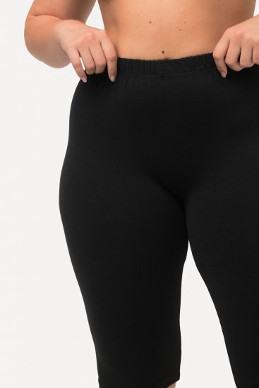 Ulla Popken Stretch Knit Bike Shorts Black - Ulla Popken - Ulla Popken Ropa de Tallas Grandes