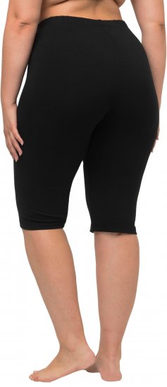 Ulla Popken Stretch Knit Bike Shorts Black - Vaqueros & Pantalones de Mujer Tallas Grandes – Plus Size - 