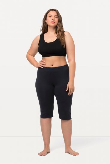 Ulla Popken Stretch Knit Bike Shorts Blue - Ulla Popken - Ulla Popken Ropa de Tallas Grandes