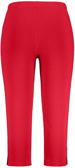 Ulla Popken Basic Stretch Knit Capris Red - Vaqueros & Pantalones de Mujer Tallas Grandes – Plus Size - 