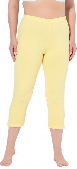 Ulla Popken Basic Stretch Knit Capris Orange - Vaqueros & Pantalones de Mujer Tallas Grandes – Plus Size - 