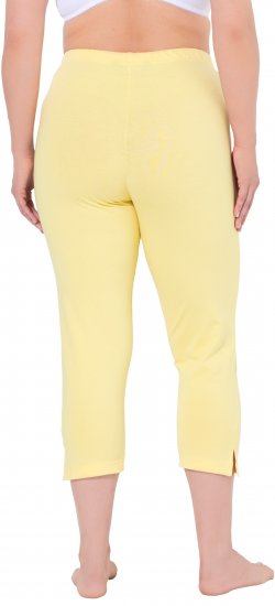 Ulla Popken Basic Stretch Knit Capris Orange - Vaqueros & Pantalones de Mujer Tallas Grandes – Plus Size - 