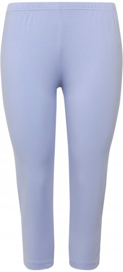 Ulla Popken Basic Stretch Knit Capris Blue - Vaqueros & Pantalones de Mujer Tallas Grandes – Plus Size - 