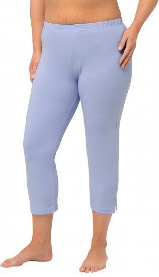Ulla Popken Basic Stretch Knit Capris Blue - Vaqueros & Pantalones de Mujer Tallas Grandes – Plus Size - 