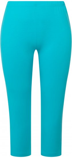 Ulla Popken Basic Stretch Knit Capris Blue - Vaqueros & Pantalones de Mujer Tallas Grandes – Plus Size - 