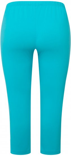 Ulla Popken Basic Stretch Knit Capris Blue - Vaqueros & Pantalones de Mujer Tallas Grandes – Plus Size - 