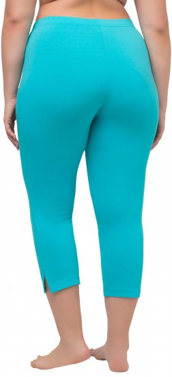 Ulla Popken Basic Stretch Knit Capris Blue - Vaqueros & Pantalones de Mujer Tallas Grandes – Plus Size - 