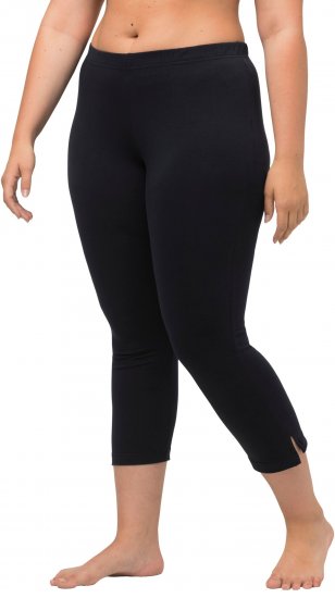 Ulla Popken Basic Stretch Knit Capris Navy - Vaqueros & Pantalones de Mujer Tallas Grandes – Plus Size - 