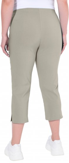 Ulla Popken Stretch Basic Bengaline Capri Pants Grey - Vaqueros & Pantalones de Mujer Tallas Grandes – Plus Size - 