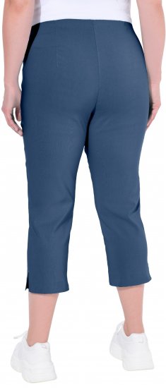 Ulla Popken Stretch Basic Bengaline Capri Pants Denim Blue - Vaqueros & Pantalones de Mujer Tallas Grandes – Plus Size - 