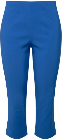 Ulla Popken Stretch Basic Bengaline Capri Pants Royal Blue - Vaqueros & Pantalones de Mujer Tallas Grandes – Plus Size - Vaqueros y pantalones, EU 42-70