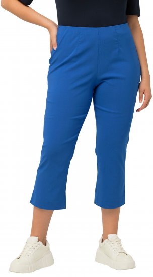Ulla Popken Stretch Basic Bengaline Capri Pants Royal Blue - Vaqueros & Pantalones de Mujer Tallas Grandes – Plus Size - Vaqueros y pantalones, EU 42-70