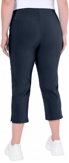 Ulla Popken Stretch Basic Bengaline Capri Pants Navy Blue - Vaqueros & Pantalones de Mujer Tallas Grandes – Plus Size - Vaqueros y pantalones, EU 42-70