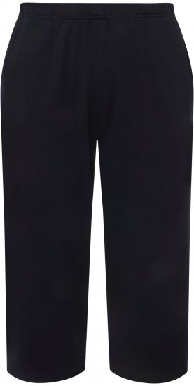 Ulla Popken Pull On Knit Elastic Waist Pocket Crop Pants Blue - Vaqueros & Pantalones de Mujer Tallas Grandes – Plus Size - 