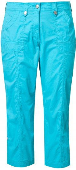 Ulla Popken Roll Tab Hem Stretch Cargo Pants Deep Aqua - Vaqueros & Pantalones de Mujer Tallas Grandes – Plus Size - 