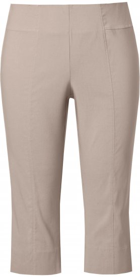 Ulla Popken Bengaline Elastic Waist Stretch Capri Pants Orange - Vaqueros & Pantalones de Mujer Tallas Grandes – Plus Size - 