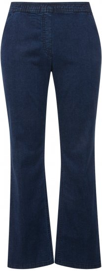Ulla Popken Straight Leg Elastic Waist Mandy Fit Stretch Jeans Denim Blue - Vaqueros & Pantalones de Mujer Tallas Grandes – Plus Size - 