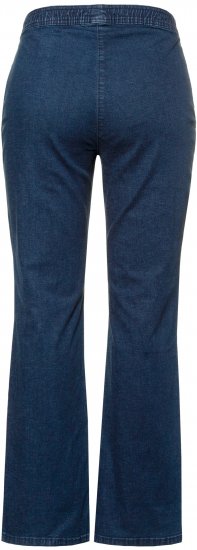 Ulla Popken Straight Leg Elastic Waist Mandy Fit Stretch Jeans Denim Blue - Vaqueros & Pantalones de Mujer Tallas Grandes – Plus Size - 