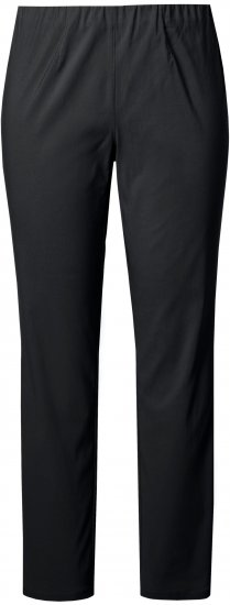 Ulla Popken Bengaline Slim Leg Sienna Fit Elastic Waist Pants Black - Vaqueros & Pantalones de Mujer Tallas Grandes – Plus Size - 