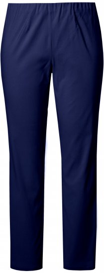 Ulla Popken Bengaline Slim Leg Sienna Fit Elastic Waist Pants Blue - Vaqueros & Pantalones de Mujer Tallas Grandes – Plus Size - 