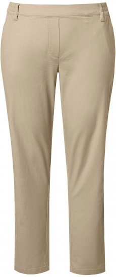 Ulla Popken Chino Elastic Waist Stretch Cotton Pants Brown - Vaqueros & Pantalones de Mujer Tallas Grandes – Plus Size - 