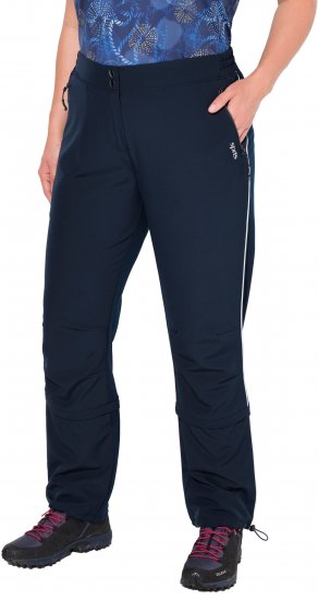 Ulla Popken Zip Off Reflective Detail Funtional Powerstretch Pants Navy - Vaqueros & Pantalones de Mujer Tallas Grandes – Plus Size - Vaqueros y pantalones, EU 42-70