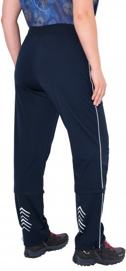 Ulla Popken Zip Off Reflective Detail Funtional Powerstretch Pants Navy - Vaqueros & Pantalones de Mujer Tallas Grandes – Plus Size - Vaqueros y pantalones, EU 42-70