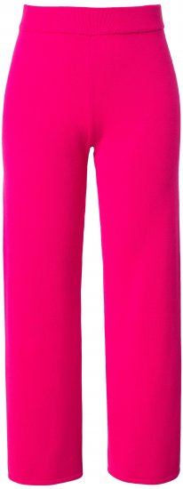 Ulla Popken Fine Sweater Knit Wide Leg Pants Red - Vaqueros & Pantalones de Mujer Tallas Grandes – Plus Size - 