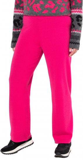 Ulla Popken Fine Sweater Knit Wide Leg Pants Red - Vaqueros & Pantalones de Mujer Tallas Grandes – Plus Size - 