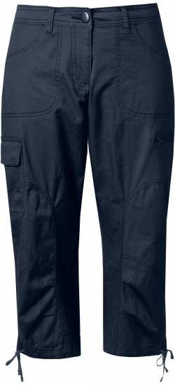 Ulla Popken Stretch Cotton Cargo Crop Pants Navy - Vaqueros & Pantalones de Mujer Tallas Grandes – Plus Size - 