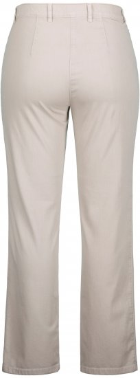 Ulla Popken Summer Pants Mony Beige - Vaqueros & Pantalones de Mujer Tallas Grandes – Plus Size - 