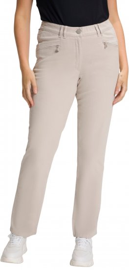 Ulla Popken Summer Pants Mony Beige - Vaqueros & Pantalones de Mujer Tallas Grandes – Plus Size - 