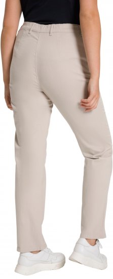 Ulla Popken Summer Pants Mony Beige - Vaqueros & Pantalones de Mujer Tallas Grandes – Plus Size - 