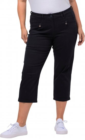 Ulla Popken Mony Stretch Capri Pants Navy - Vaqueros & Pantalones de Mujer Tallas Grandes – Plus Size - 