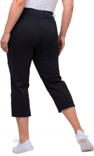 Ulla Popken Mony Stretch Capri Pants Navy - Vaqueros & Pantalones de Mujer Tallas Grandes – Plus Size - 