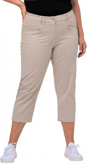 Ulla Popken Mony Stretch Capri Pants Orange - Vaqueros & Pantalones de Mujer Tallas Grandes – Plus Size - 