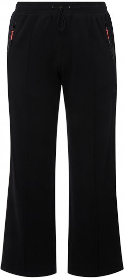 Ulla Popken Holo Detail Sweatpants Black - Vaqueros & Pantalones de Mujer Tallas Grandes – Plus Size - 