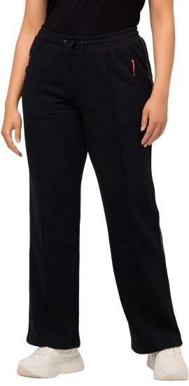 Ulla Popken Holo Detail Sweatpants Black - Vaqueros & Pantalones de Mujer Tallas Grandes – Plus Size - 
