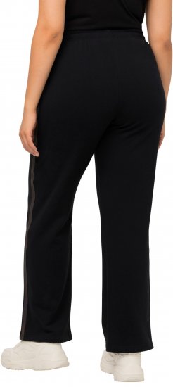 Ulla Popken Holo Detail Sweatpants Black - Vaqueros & Pantalones de Mujer Tallas Grandes – Plus Size - 